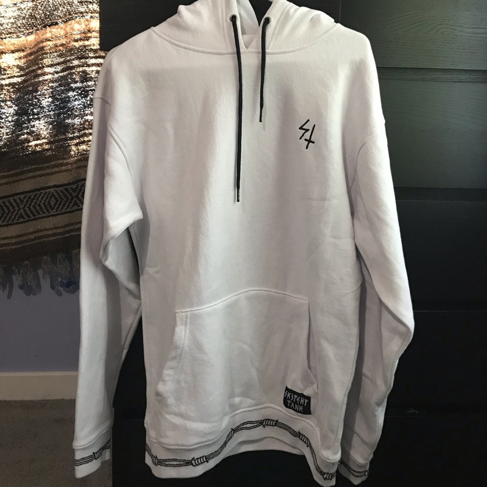 Sketchy Tank pullover hoodie